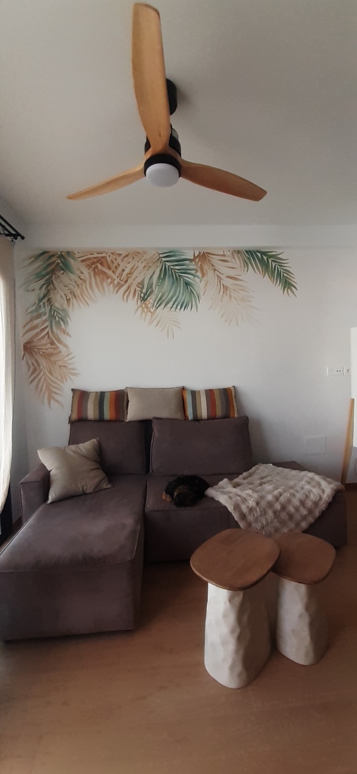 Ramas suspendidas, Obra realizada de Chepe Art para salón residencial